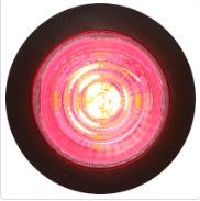 Light LED Bullet 1-1/4" Red/Clear-624229